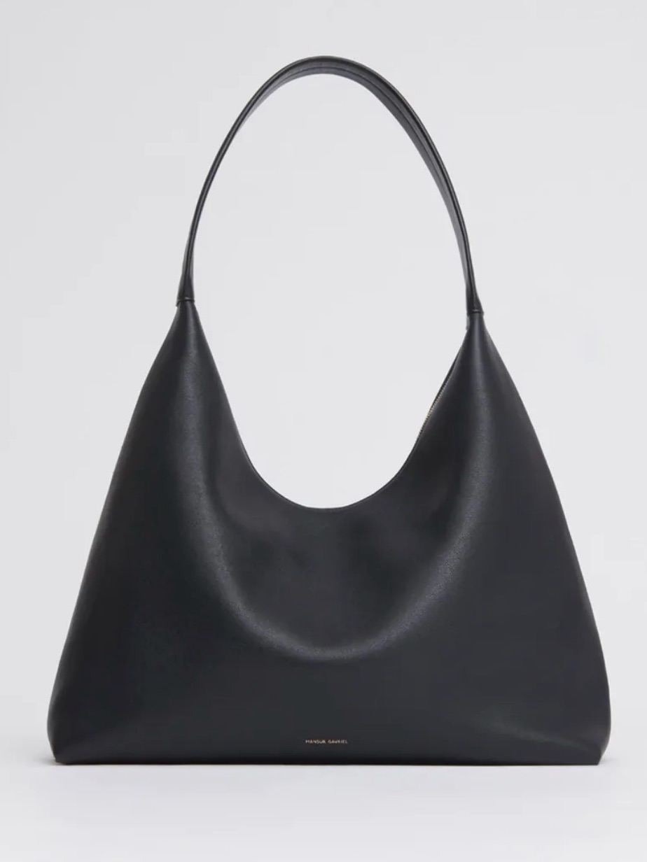 Mansur Gavriel Black Leather Maxi Candy Hobo Bag-Never Worn
